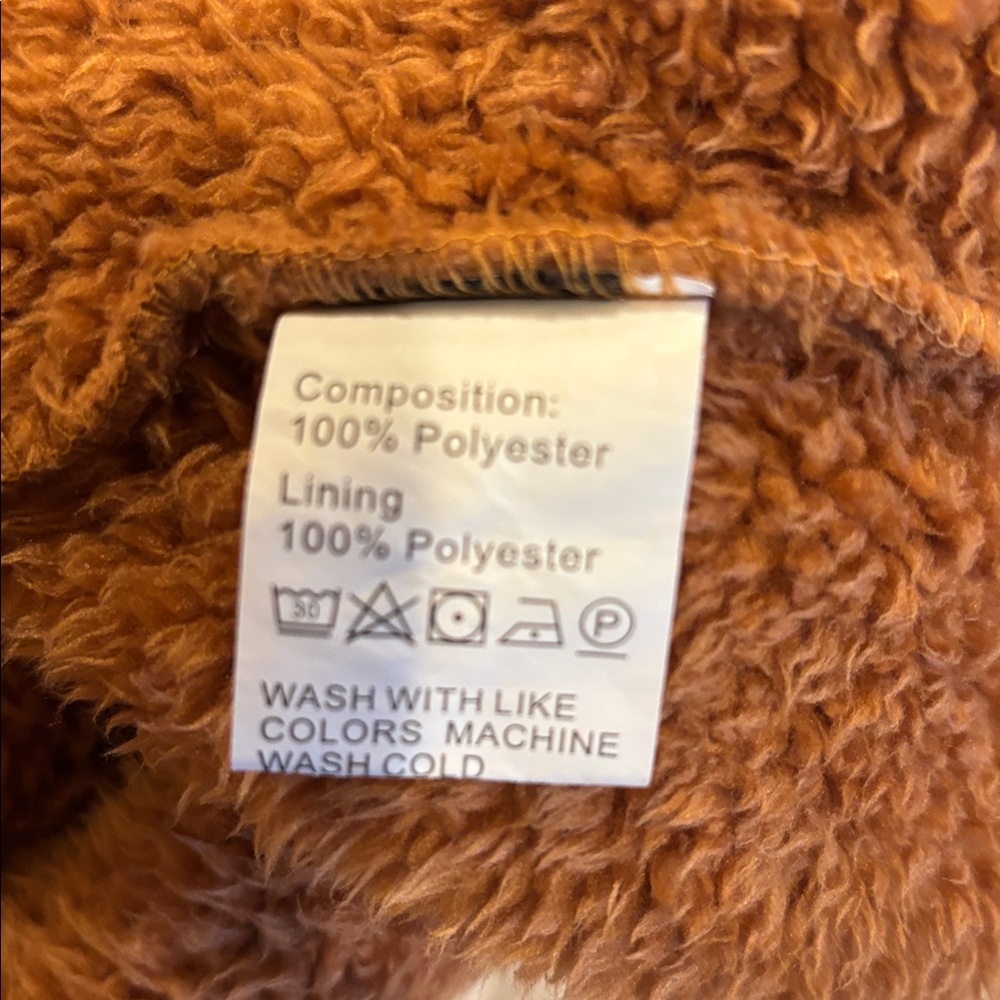 Cozy Tan Teddy Coat - Picture 6 of 7